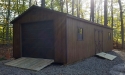 Custom portable garage, 14x32, Chestnut Stain, with 2 windows Butler PA